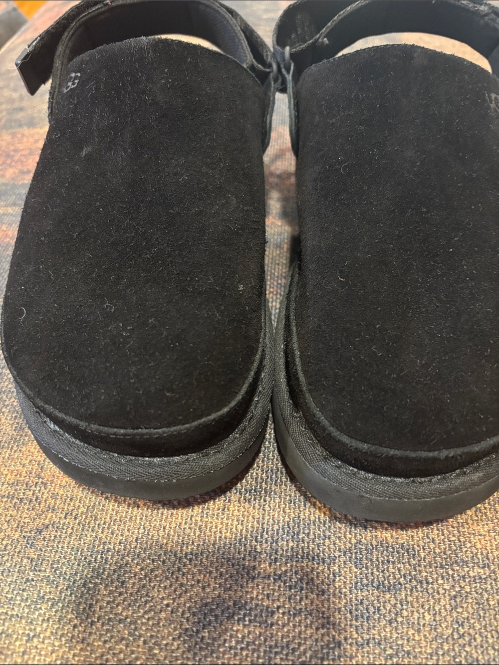 Classic Women's Black Suede Slip-On Clog